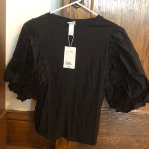 H&M puff sleeve t shirt